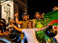 Алжирские фанаты массово во Франции отпраздновали победу сборной на КАН