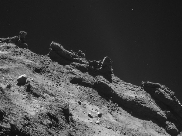 Поверхность астероида Розетта