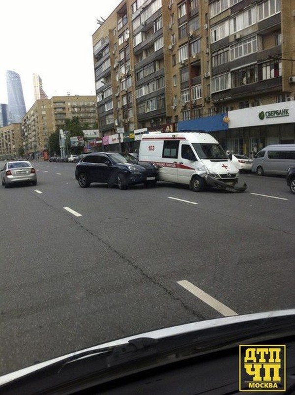 Авария в центре Москвы