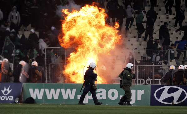 Пожар на стадионе Панатинаикоса