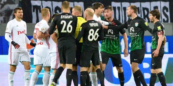 Милевский поучаствовал в потасовке матча Кубка России
