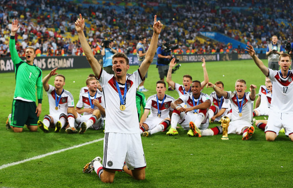 Германия радуется победе на чемпионате мира