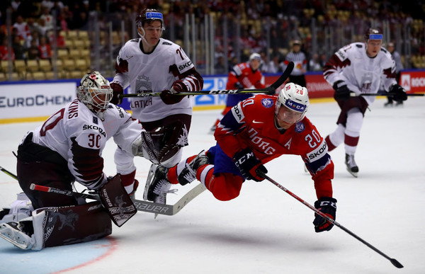 Латвия обыграла Норвегию в матче ЧМ по хоккею-2018