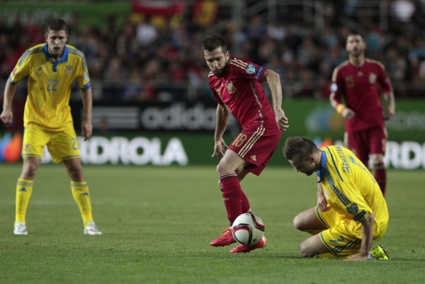 Ярмоленко был малозаметным в матче с Испанией