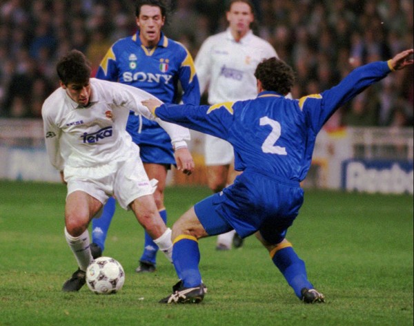 Март 1996-го. Рауль в матче 1/4 ЛЧ Реал - Ювентус