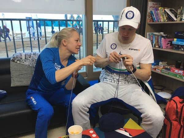 Финский тренер вязал, пока его подопечная выигрывала медаль Олимпиады