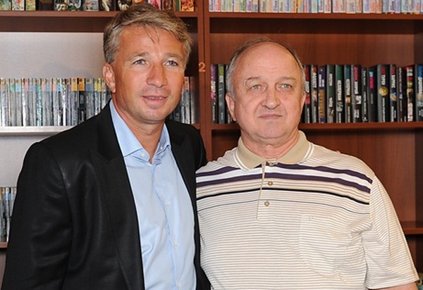 Новый главный тренер Бело-голубых Дан Петреску и новый президент москвичей Геннадий Соловьев