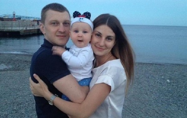 Антон Самчук вместе со своей семьей