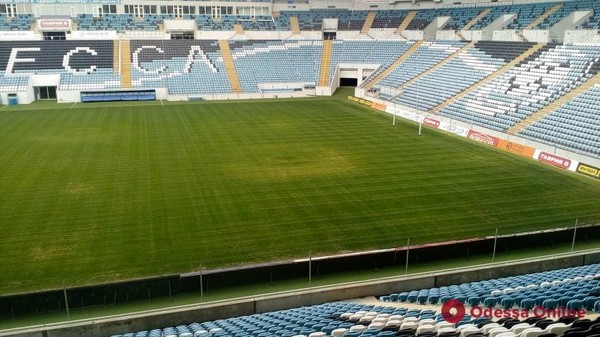 Покрытие на стадионе Черноморец значительно улучшилось