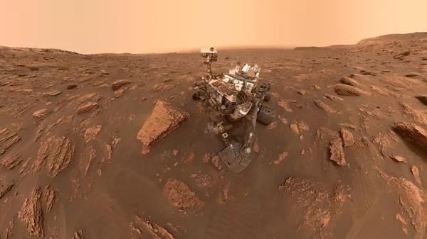 Селфи Curiosity на Марсе