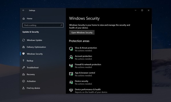 Антивирус Windows 10 блокирует обновление