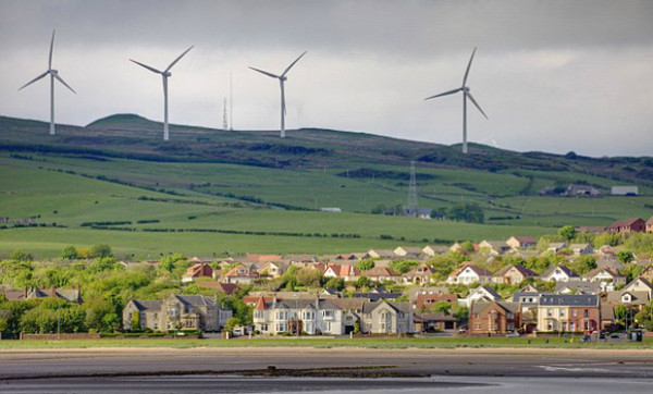 Шотландія змогла прожити цілий день, використовуючи енергію вітру