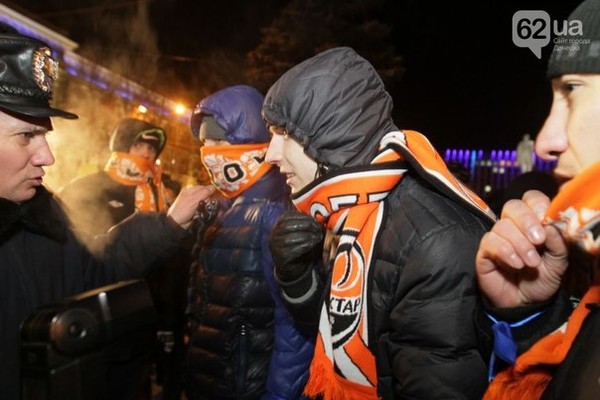 Ультрас Шахтера вышли на защиту Евромайдана